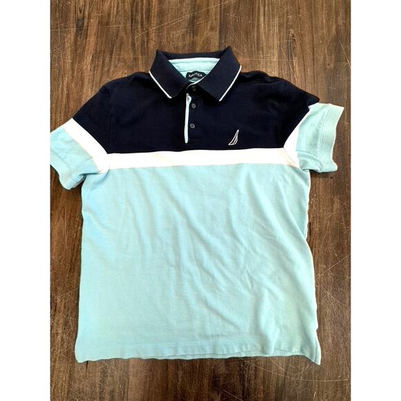 Nautica Other - Nautica Polo Size L Ocean Colors. Collar Button